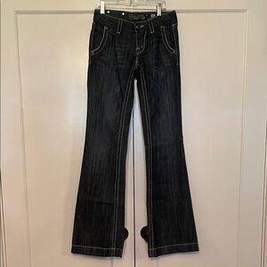 Women's Miss Me Dark Was Trouser Flared Jeans